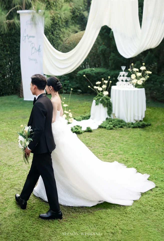 Ảnh cưới Vườn xanh & voan dài tại Phim trường Vũ Garden, TP.HCM — Nguyên & Linh — Vũ Garden, SeesonWedding (ảnh 6/29)