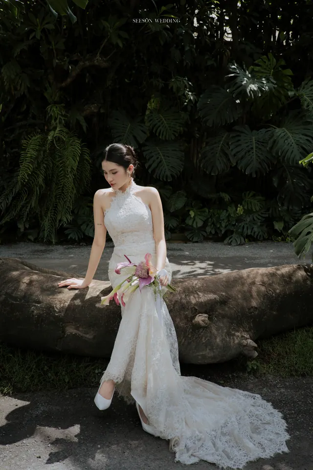 Ảnh cưới Vườn xanh, voan treo & hoa calla tại Phim trường sân vườn, TP.HCM — Ngọc Quỳnh — Khu Vườn Voan Trắng, SeesonWedding (ảnh 10/10)