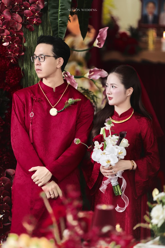 Ảnh cưới Áo dài đỏ & lễ gia tiên tại TP. Hồ Chí Minh — Áo Dài — Lễ Gia Tiên, SeesonWedding (ảnh 16/108)