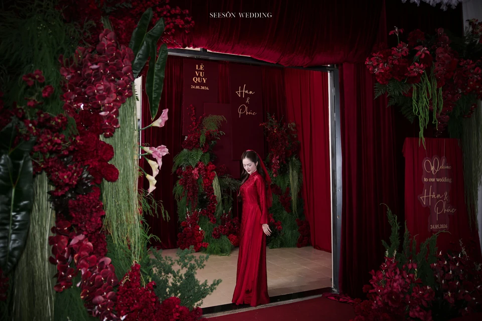 Ảnh cưới Áo dài đỏ & lễ gia tiên tại TP. Hồ Chí Minh — Áo Dài — Lễ Gia Tiên, SeesonWedding (ảnh 73/108)